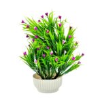 Artificial Plants with Pot Showcase Decoration Plants Green Flowers | Fake Plant | Artificial Plants for Home Decor Office Gifting Plants Decorative Potted Plants (RV-AP11)