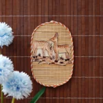 Handmade Bamboo Deer Wall Art | Eco-Friendly Home Decor & Gift