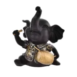 Charming Elephant Playing Musical Instrument Sculpture | Modern Resin Art