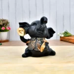 Charming Elephant Playing Musical Instrument Sculpture | Modern Resin Art