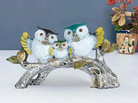Owl Family on Tree | Symbol of Wisdom and Knowledge
