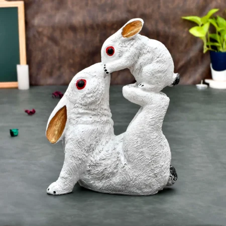 Elegant Rabbit Showpiece | Decorative Figurine for Home & Office Decor