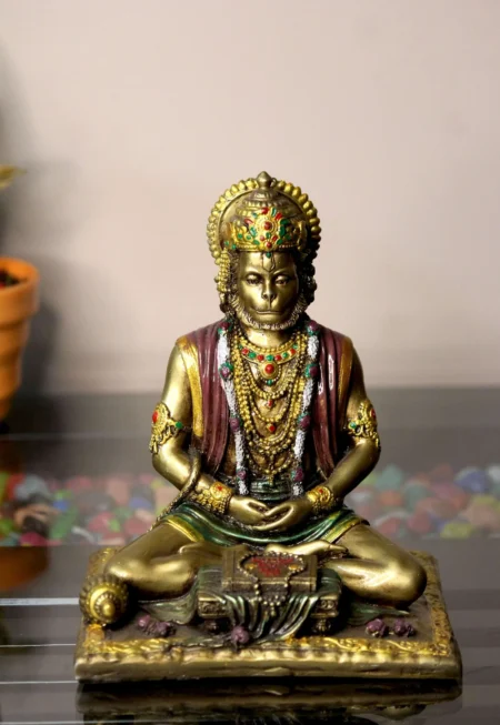 Handcrafted Resin Hanuman Showpiece | A Symbol of Strength and Devotion