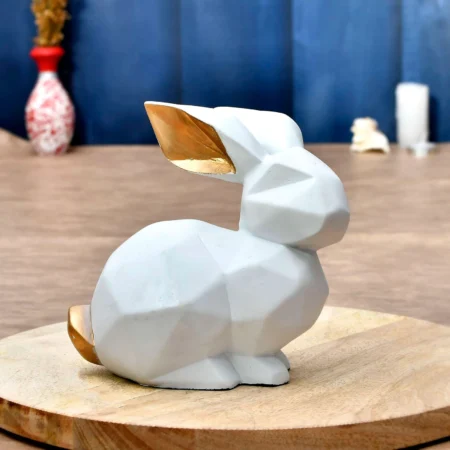 Elegant Rabbit Statue | Decorative Showpiece for Home & Office