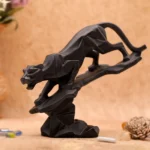 Elegant Black Panther Statue | Modern Art Sculpture for Home & Office Decor